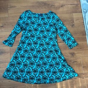 Blue Patterned Dress